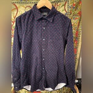 Bonobos Navy&Red Patterned Shirt